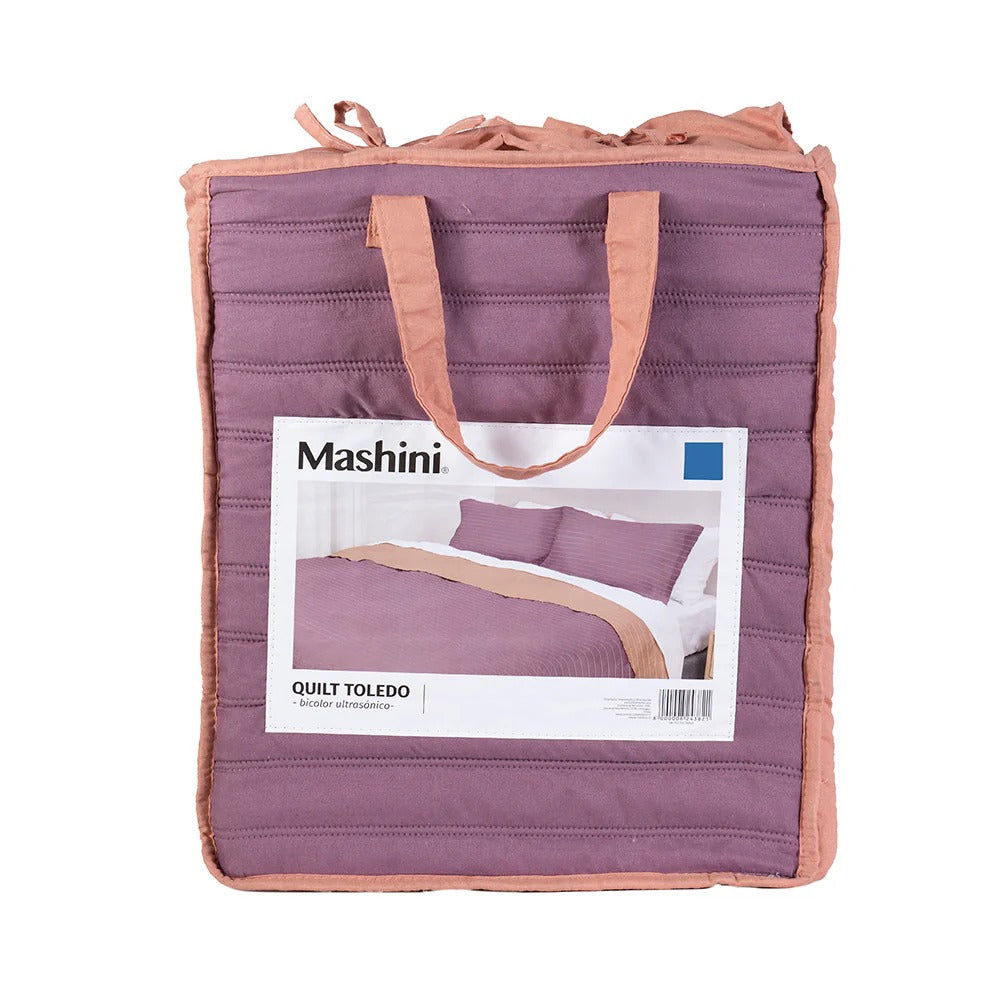 Quilt Microfibra 2 Plazas Toledo Bicolor
