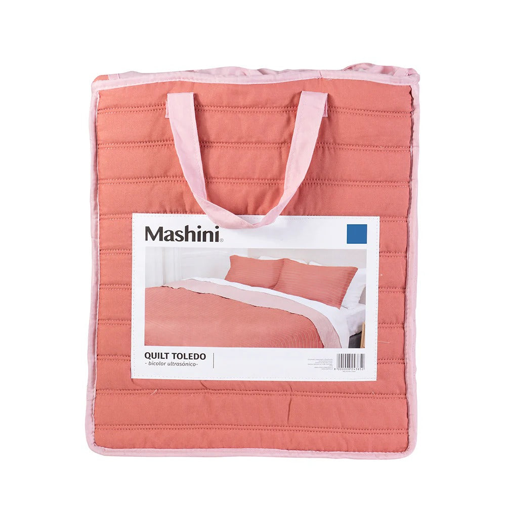 Quilt Microfibra 1.5 Plazas Toledo Bicolor