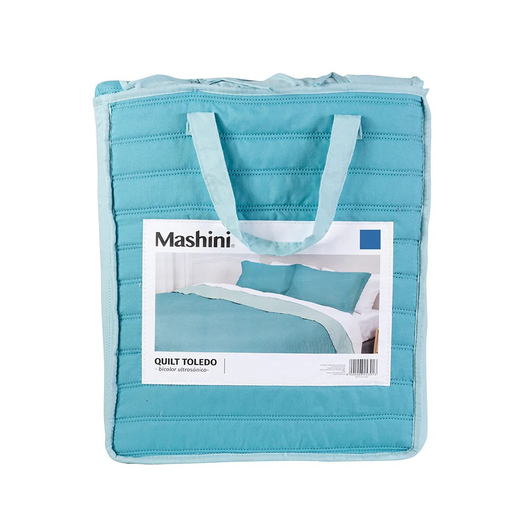 Quilt Microfibra 2 Plazas Toledo Bicolor