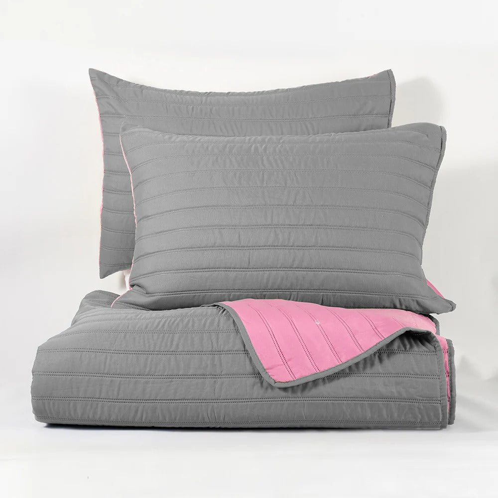 Quilt Microfibra 1.5 Plazas Toledo Bicolor