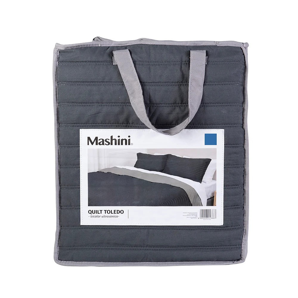 Quilt Microfibra 1.5 Plazas Toledo Bicolor