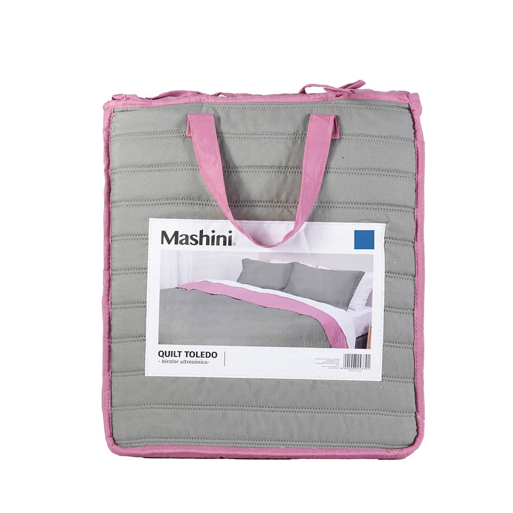 Quilt Microfibra 2 Plazas Toledo Bicolor